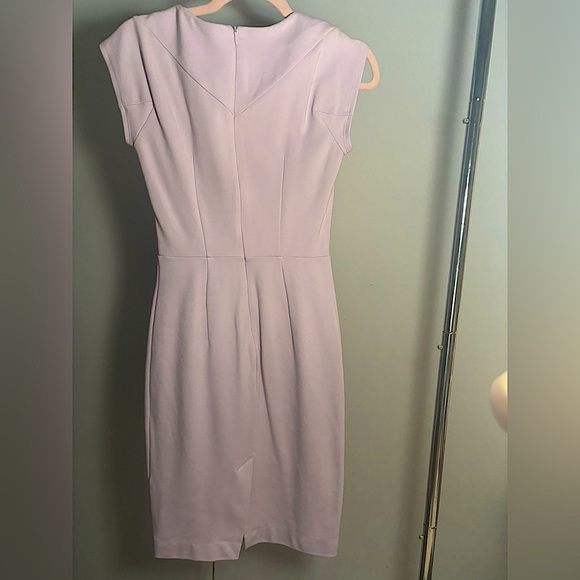 Cut sleeve French Connection formal dress in a pastel blush pink - Picture 4 of 5